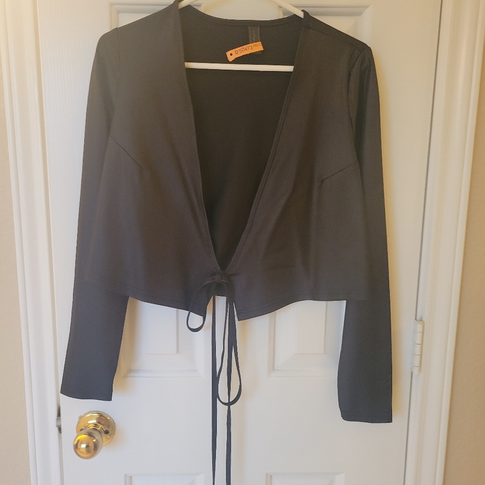 Elegant Black Long Sleeve Women's Top
